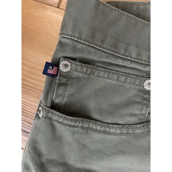 Ralph Lauren Polo Jeans Company Women's Size 12 Jeans Olive Green - Picture 3 of 11